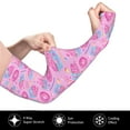thumbnail image 3 of Picia Pink Donuts Arm Sleeves for Men and Women - Tattoo Cover Up UPF 50+ Cooling Sports Sleeve for Basketball Golf Football-One Size, 3 of 8