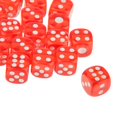 thumbnail image 3 of 25 Piezas Dados Juegos de Accesorios de Juguete Accesorio 12 Mm Dados de Seis Caras CUTICAT Translúcido dados, 3 of 8