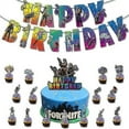 thumbnail image 4 of Fortnite Game Theme Party Supplies Decorations Balloons Banner Cake Toppers Set, 4 of 5
