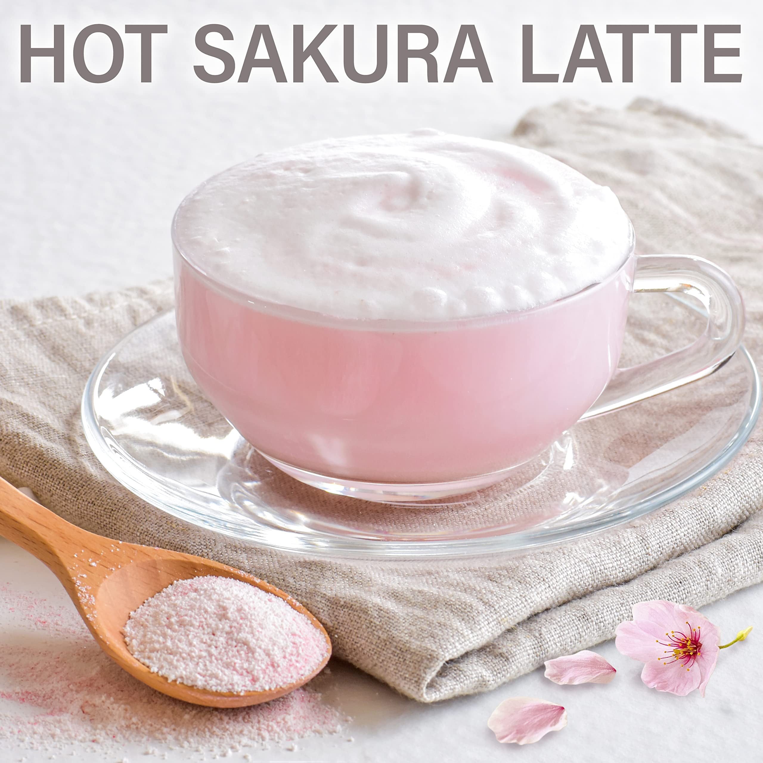 Yamasan Sakura Latte with Japanese Cherry Blossom, 3.5 oz