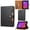 Black, variant on TECH CIRCLE for iPad Mini 8.3" (A17 Pro), iPad Mini 6 8.3" (6th Gen) Smart Folio Case, Auto Sleep Wake, Built-in Stand, Pencil Holder, Card Slots, Cash Slots, Classic PU Leather Flip Cover, Brown