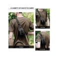 thumbnail image 5 of PULLIMORE Men's Waterproof Chest Bag - Adjustable Strap, 3 Storage Pockets for Hiking & Travel (Brown), 5 of 6
