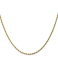 thumbnail image 4 of 14K Gold 2mm Diamond Cut Rope Chain Necklace 20", 4 of 5