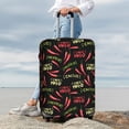 thumbnail image 7 of Susaid Red Chili Print Elastic Washable Suitcase Cover with Hidden Zipper, Fits 18-32 Inch Luggage for Protection During Travel-Small, 7 of 7