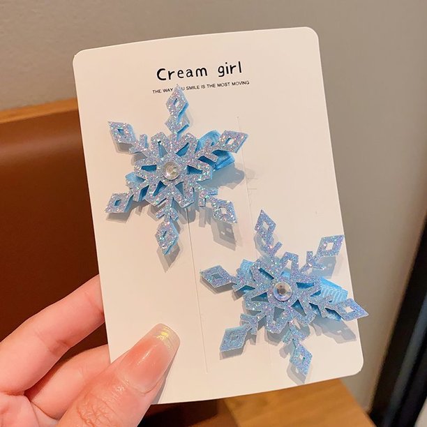Pinza para el pelo de Disney Frozen para niña, accesorios para el cabello, 2 piezas