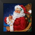 thumbnail image 2 of Comish, Susan 15x15 Black Modern Framed Museum Art Print Titled - Santas On His Way, 2 of 5