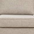 thumbnail image 4 of Fabric Upholstered Armless Chair with Welt Trim, Beige, 4 of 5