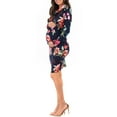 thumbnail image 3 of Mother Bee Maternity Long Sleeve Cowl Neck Dress, 3 of 4