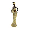 thumbnail image 1 of Estatua de mujer africana de estilo Vintage, regalos de decoración del hogar, figura de personas, accesorios de fotografía, figura femenina tribal , Estilo T mayimx estatua de dama africana, 1 of 9