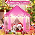 thumbnail image 5 of SISTICKER Princess Kids Tent for Girls, Large Fairy Playhouse with Star Lights, 5 of 7