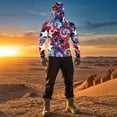thumbnail image 5 of Mens Uv Protection Shirts Lightweight Sun Hoodies with Face Mask Outdoor Hiking Swimming Fishing, 5 of 9