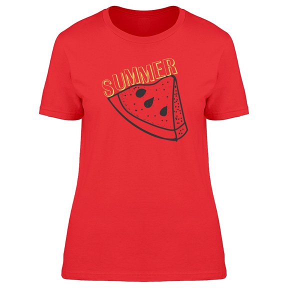 B&W Watermelon Slice Summer Tee Women's -Image by Shutterstock