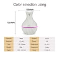 thumbnail image 4 of Humidificador USB Aceite Difusor de aroma 130 ml Cool Mist Maker 7 luces LED de color Luz n Abanopi Humidificador, 4 of 7