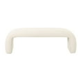 thumbnail image 2 of Leigh Cream Velvet Channeled Bench, 2 of 7