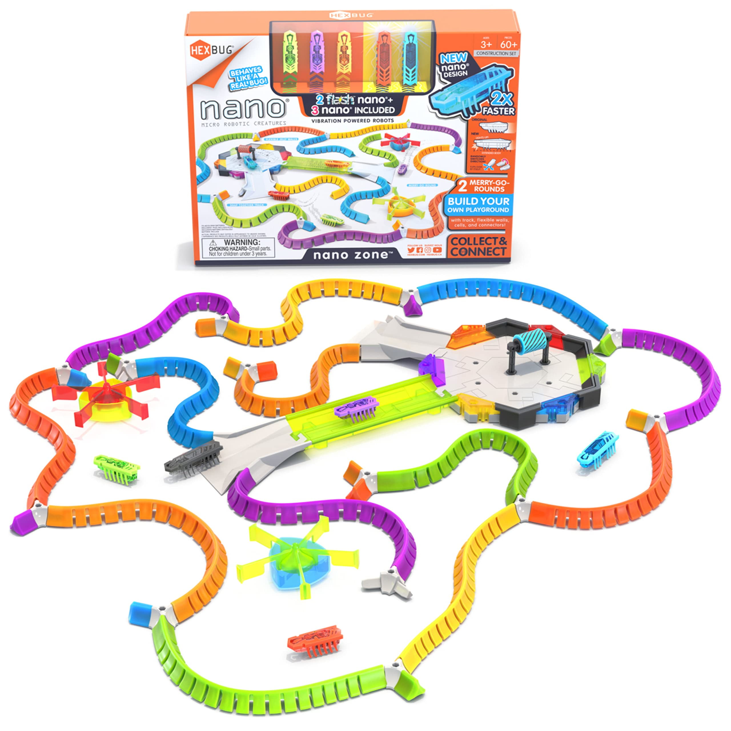 HEXBUG Nano Zone, Sensory Toys for Kids & Cats with Over 60