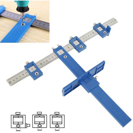 Adjustable Drill Guide Cabinet Hardware Jig – For Knobs & Pulls, Portable, Dual Scale (Inch & CM)
