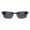 Silver Black, variant on Mens 90s Classic Metal Rim Warp Around Agent Sunglasses All Black
