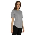 thumbnail image 2 of Inkmeso Coupe Régulière Col Rond Uni pour Femmes Manches Courtes Décontractées Tee-Shirt Doux, 2 of 6
