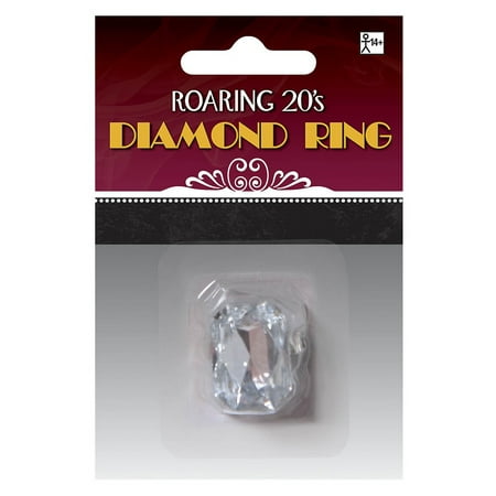 Faux Diamond Ring Adult Costume Accessory