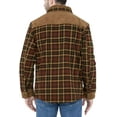 thumbnail image 5 of Niumike Outdoor Casual Vintage Long Sleeve Plaid Flannel Button Down Shirt Jacket for Men, 5 of 7