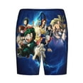 thumbnail image 4 of Anime My Hero Academia Men's Short Pajama Pants Lightweight Daily Lounge Shorts Bottoms Sleepwear Cozy Soft Home Pajama Pants Shorts, 4 of 9