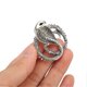 thumbnail image 2 of Brooch Pin Vintage Animal Safety Tie for Suits Husband Boyfriend Valentine Day Anniversary Gift Diamond Inlay Silver, 2 of 4