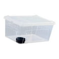 thumbnail image 5 of Reptile Feeding Box Breeding Cage Terrarium Clear ABS Construction Suitable for Snakes Frogs Geckos, 5 of 9