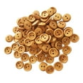 thumbnail image 4 of Tachiuwa 5x100Pcs Vintage 2 Holes Wood Buttons for Sewing Scrapbooking Light Brown 13mm 5 Pcs, 4 of 9