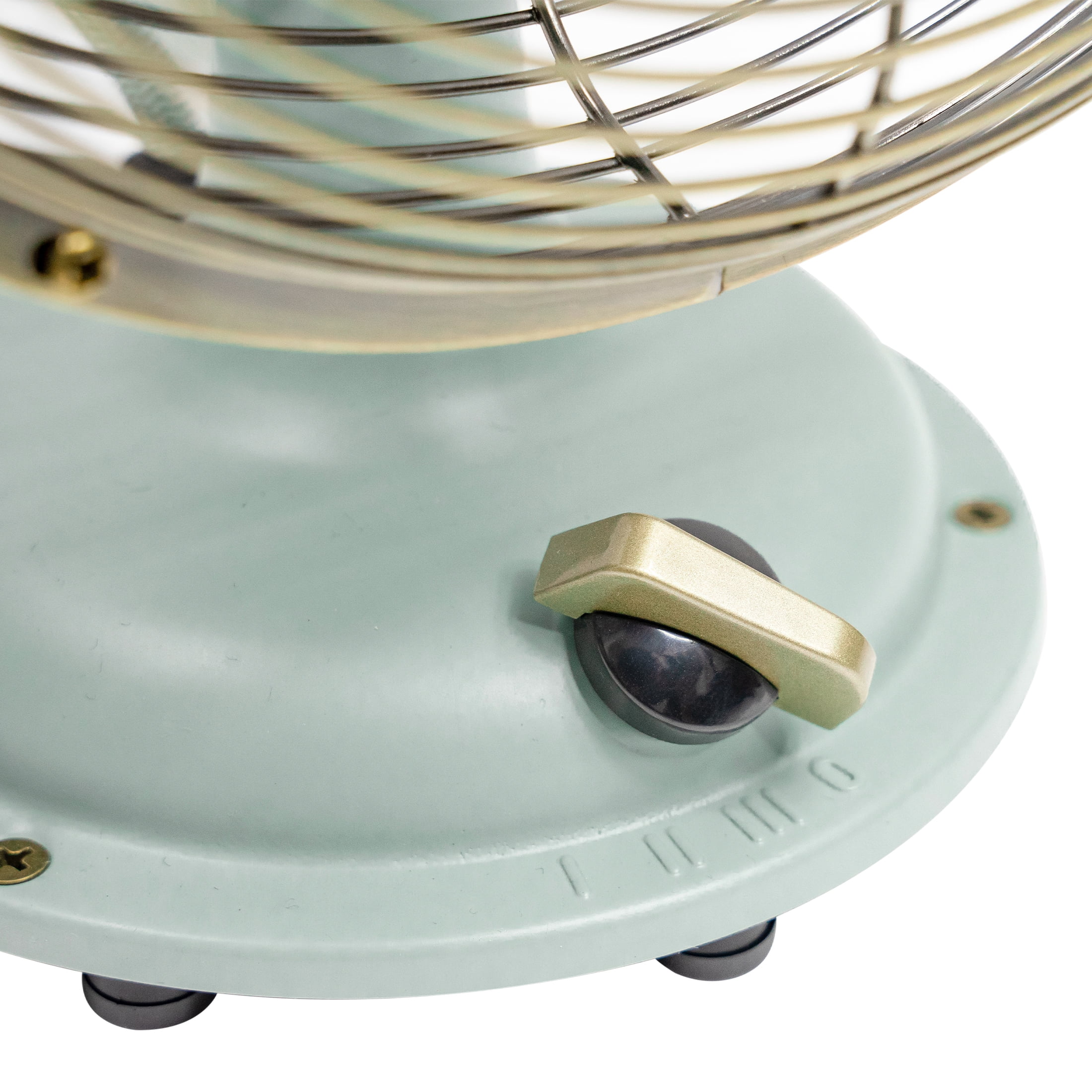 Better Homes & Gardens New 8 in Sage Vintage Table Fan with Oscillation