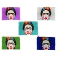 thumbnail image 3 of Frida Kahlo Face Mexican Artist Czech Glass Seed Beaded Coin Purse Zipper Pouch - Womens Fashion Handmade Bags Boho Travel Accessories, 3 of 4