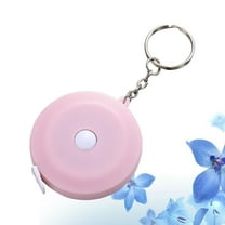GOOHOCHY Portable Tape Measure Tool in Pink with Ring Design for Home and Outdoor Use 1 5m
