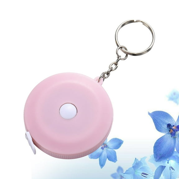 GOOHOCHY Portable Tape Measure Tool in Pink with Ring Design for Home and Outdoor Use 1 5m