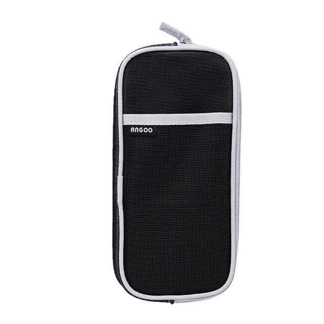 Back-to-School Essentials Grids Mesh Pen Pencil Case With Zipper Clear Makeup Color Pouch Cosmetics Bag