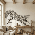thumbnail image 3 of Tree Horse Metal Wall Decor for Home and Outside - Wall-Mounted Geometric Wall Art Decor - Drop Shadow 3D Effect Wall Decoration for Living Room Bedroom, 3 of 6