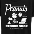 thumbnail image 3 of Peanuts - Record Shop - Women's Short Sleeve Graphic T-Shirt, 3 of 6