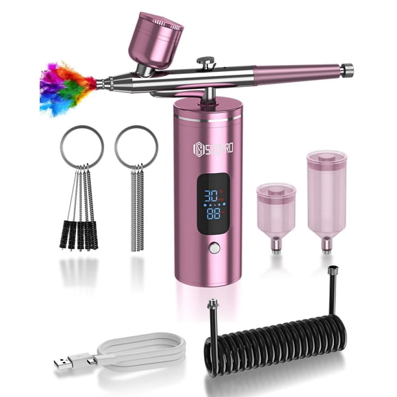 Kit de Aerógrafo SICOPRO Inalámbrico con Compresor para Uñas y Pintura
