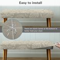 thumbnail image 6 of Chririnla Soft Dining Room Bench Slipcover, Vintage Floral Scroll Polyester Spandex Fabric, Stretch Washable Bench Seat Protector for Dining Room Hotel, 6 of 9