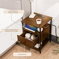 thumbnail image 3 of Table de Chevet avec Tiroirs, Station de Recharge et Ports USB, 3 of 6