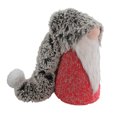 thumbnail image 2 of Northlight 16" Red, Grey and White Long Fluffy Hat Gnome Christmas Decoration, 2 of 2
