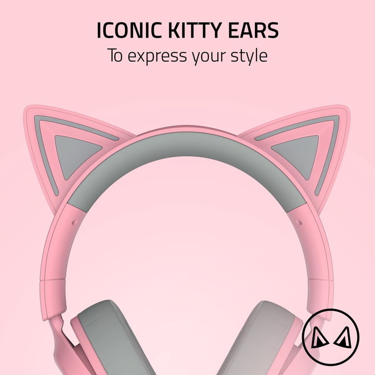 Razer, Wired Kitty Headset, Quartz, 3.5mm for PC, PlayStation