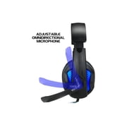 Enhance Voltaic Pro Gaming Headset - Stereo - USB - Wired - 32 Ohm - 20 Hz - 20 kHz - Over-the-ear - Binaural - Circumaural - 7 ft Cable - Omni-directional Microphone - Black, Blue