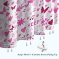 thumbnail image 6 of Pink Breast Cancer Shower Curtain 36"x72" ,Bathroom Decorative Shower Curtains Set with 12 Hooks,Modern Waterproof Washable Shower Curtain, 6 of 6