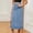 Light Blue, variant on Women's Casual Denim Skirt With Stretchy Waist Stylish And Comfortable Midi Dress For Everyday Wear Hot Skirt Heart Skirt Skirt Cover Ups for Women Jean Skirts for Women Knee Length Midi Skirts for