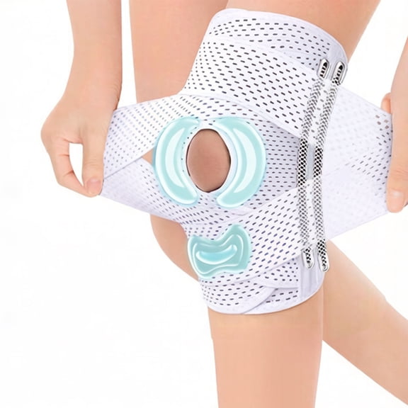 Ergonomic Knee Brace with Side Stabilizers Shock Absorption Knee for Running Basketball Volleyballs
