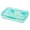 Aqua Blue, variant on Large Capacity Plastic Pencil Box, Clear Translucent Plastic Pencil Box, Large Capacity Stackable Pencil Case with Snap-Tight Lid, Portable Organizer for School Office Desk Supplies