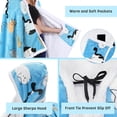 thumbnail image 3 of Catalonia Wearable TV Blanket with Sleeves Arms Warm Micro Plush Sherpa Fleece for Adult Large Wrap Throw Robe 72 x 55”, 3 of 7