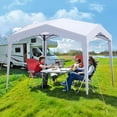 thumbnail image 3 of Patiojoy 10 X 10 FT Pop up Canopy Tent w/ Portable Wheeled Bag 8 Stakes 4 Wind Ropes, 3 of 10