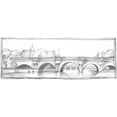thumbnail image 2 of Harper, Ethan 24x12 Black Ornate Wood Framed with Double Matting Museum Art Print Titled - Pont Neuf, 2 of 4