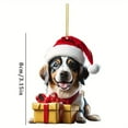 thumbnail image 2 of LHWEN Christmas Decoration Christmas Dog Tree Pendant Acrylic Car Ornament Personalized Holiday Gift Reusable Easy Install Festive Home Decor Party Wedding Seasonal Scenes Visual Interest, 2 of 2