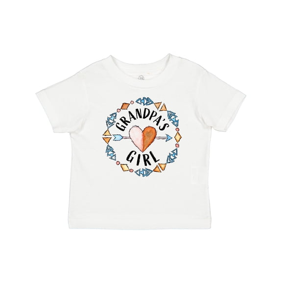 Inktastic Grandpas Girl Arrow, Heart, Circle Girls Baby T-Shirt